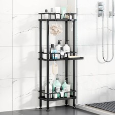Standing Corner Shower Caddy - 3 Tier Corner Shower Organizer with Soap Holde...