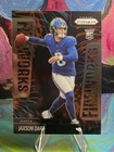 2025 Panini Prizm Football Jaxson Dart Fireworks  Insert Rookie RC #6 Giants
