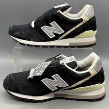 New Balance 996 Mens 6 Womens 7.5 Casual Black Gray White Made in USA Shoes NWOB