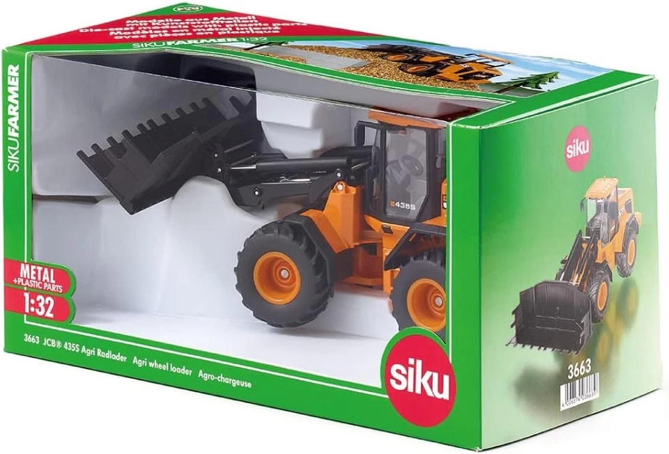 siku 3663, JCB 435S Agri Wheel Loader, 1:32, Metal/Plastic, Orange, Front loader - Image 3 of 4
