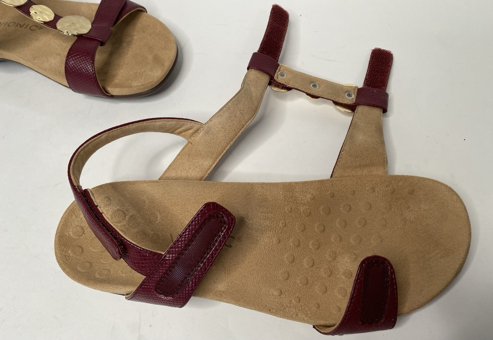 Vionic  Burgundy Adjustable Arch Support Comfort … - image 7