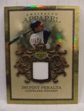 Jhonny Peralta 2007 Artifacts Apparel Limited GU Jersey #d 4/130 SP Indians