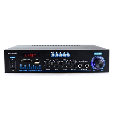 SUNBUCK AV-569BT 60W+60W Bluetooth5.0 Power Amplifier Home/Karaoke