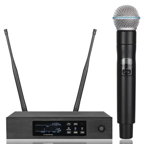 New Beta58 Wireless Handheld Microphone Set QLXD B58 100 Channel System - Picture 3 of 4