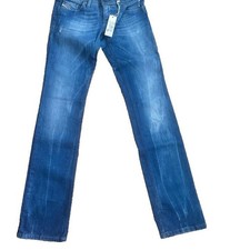 Diesel Jeans Women 25x32 Blue Denim Skinny Lowky Low Rise WASH 008C2 Stretch NEW