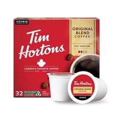 Tim Hortons Original Blend, Medium Roast Coffee, Single-Serve K-Cup Pods 32ct