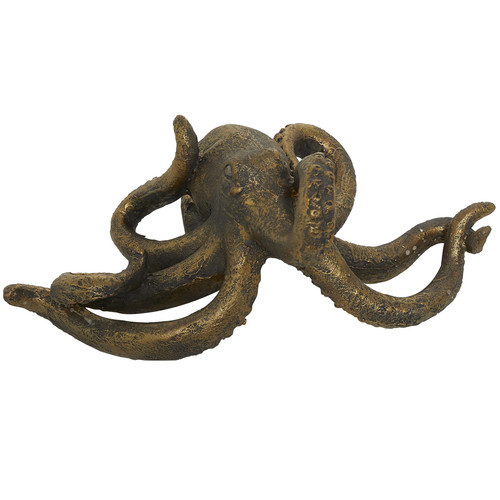 Polystone Octopus Decorative Sculpture Home Decor Statue with Long Tentacles ...
