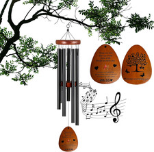 Sympathy Wind Chimes - Deep Tone Memorial Gift for Loss of Loved Ones, Mom, Dad,