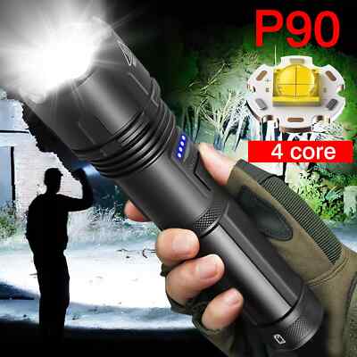 1000000 lumen flashlight rechargeable Torches LED Super Bright 1,000,000 Lumens wi and hunting 1000000 Lumens Super Bright LED