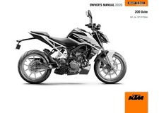 KTM Owners Manual Book Guide 2020 200 Duke US