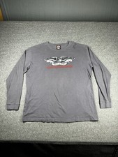 Y2K Harley Davidson Shirt Mens Size 2X Long Sleeve Crew Neck New York 2003