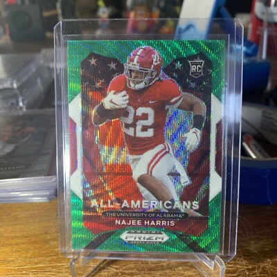Image Najee Harris image beautiful - Panini Prizm Draft Picks - All-American Green Wave Prizm #193 ...