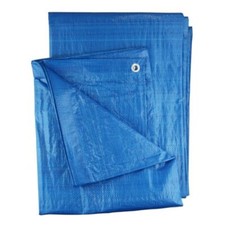 Blue Waterproof Tarpaulin Ground Camping Sheet, Multipurpose, Cover Furniture