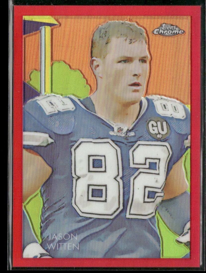 2009 Topps Chrome Jason Witten Red Refractor 9/10 Dallas Cowboys