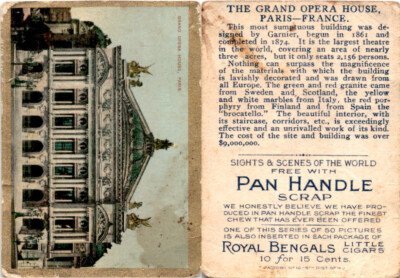 T99 American Tobacco, Sights & Scenes, 1911, Grand Opera House, Paris (B81)