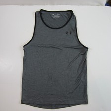 Under Armour Men's UA Tech Tank Gray Top Athletic Small
