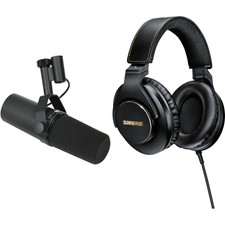 Shure Sm7b Cardioid Dynamic Vocal Microphone And Headphone Bundle