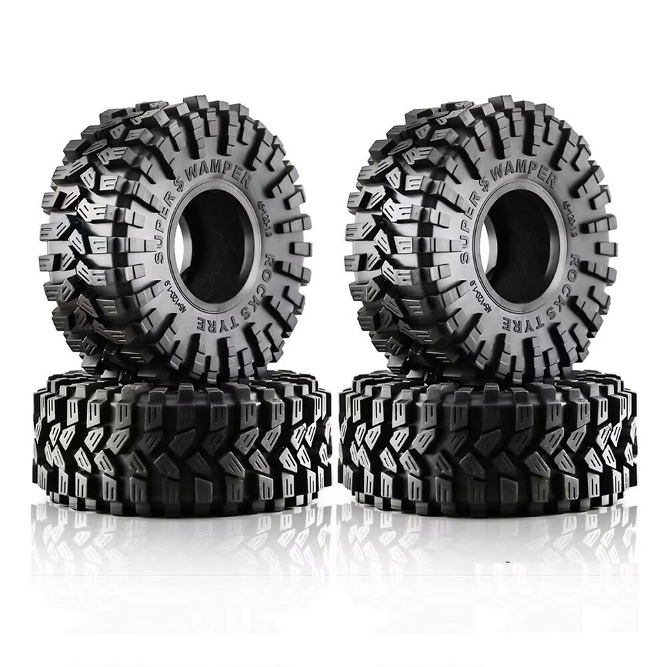 120mm 1.9" Rubber Tyres Wheel Tires for 1:10 RC SCX10 CAPRA TRAXXAS TRX-4 MST - Image 2 of 4