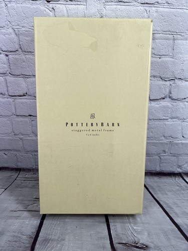 Pottery Barn Pewter Silver Staggered Metal Frame 4 x 6 - Picture 2 of 6