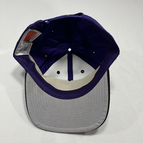 NEW Vintage Utah Jazz Twins Enterprise Purple Snackback Hat - One Size Fits All - Picture 6 of 7