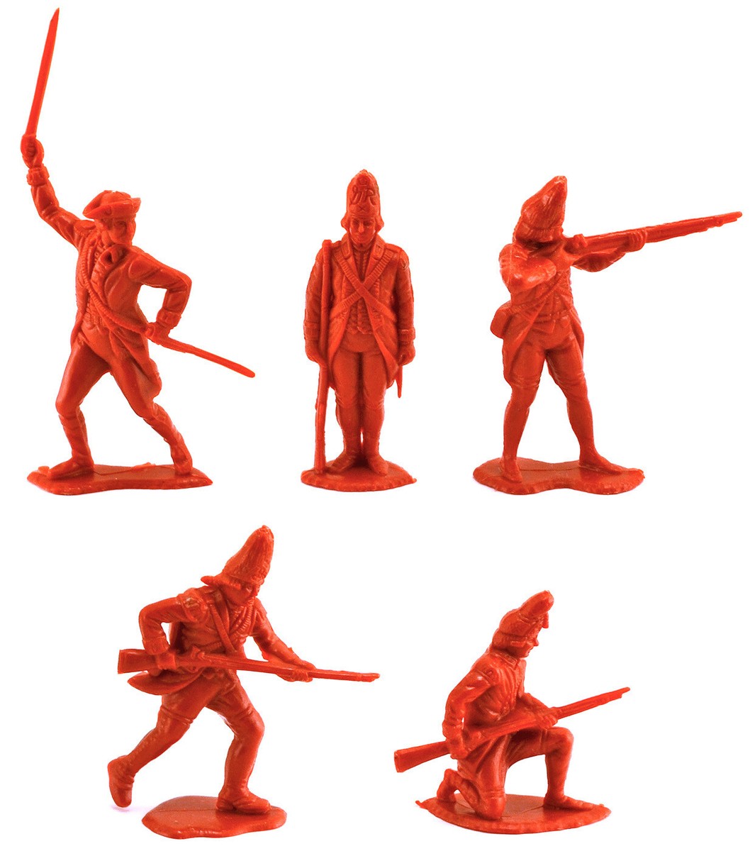 Marx Recast 60mm 1776 British Infantry - Warriors of the World 90s