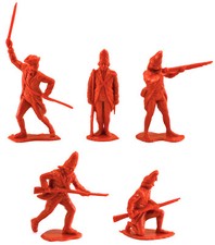 Marx Recast 60mm 1776 British Infantry - Warriors of the World 90s production