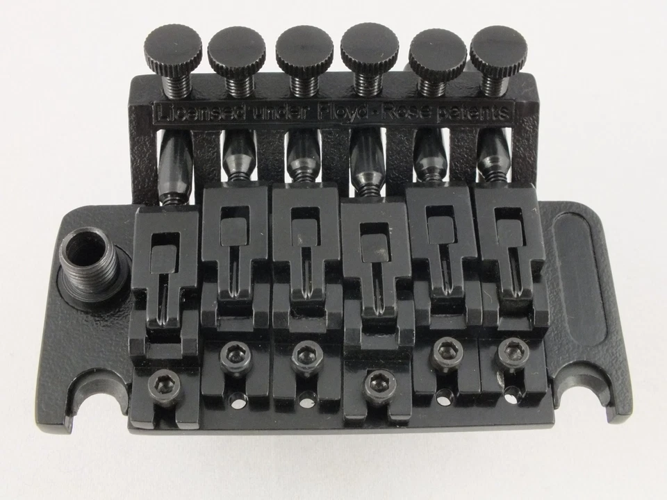 Sous Licence Floyd Rose Pont Noir Avec 42mm Sillet, Trémolo Bras, Vis & Ressorts - Photo 4/4