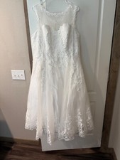 Wedding Dress size 16w, Ivory, Lace and Tulle