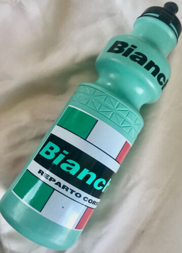 Vintage Bianchi Reparto Corse Water Bottle Celeste circa 1990s Duo Flow USA made