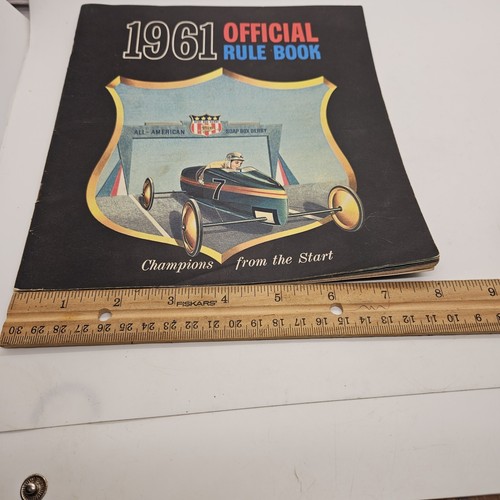 All-American Soap Box Derby Vintage 1961 Original Official Race Rule Book - Picture 8 of 8
