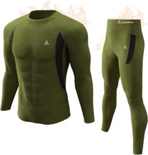 Thermal Underwear Long Johns Set Mens Winter Gift Hunting Gear Sport Base Layer 