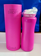Cirkul 32 OZ Neon Fuchsia Stainless Steel Limited Edition Bottle Drop LId NEW