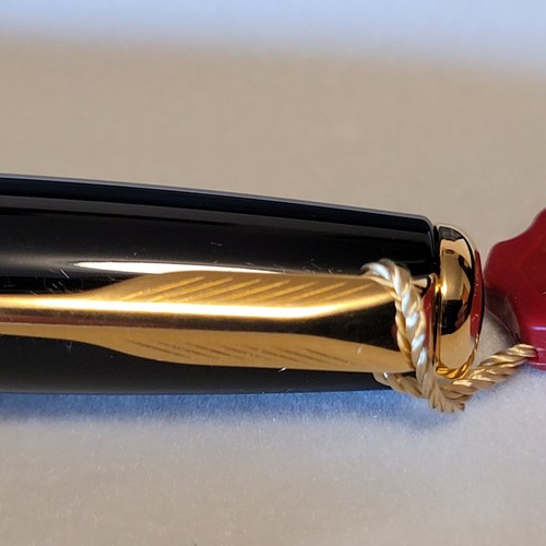 Parker Sonnet Black Laque Ballpoint Pen Made in France A. 2002? Vintage - Picture 8 of 12