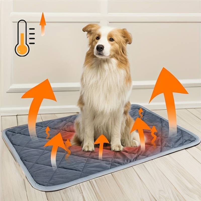 Pet Self Heating Pad,Thermal Pet Mat,Dog Cat Blanket,Machine Washable