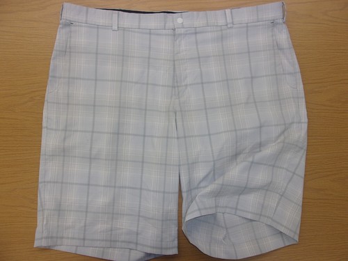 Nike Golf Dri-Fit Tour Performance Stretch Plaid Check Golf Shorts Mens 42 ~NEW~ - 第 2/3 張圖片