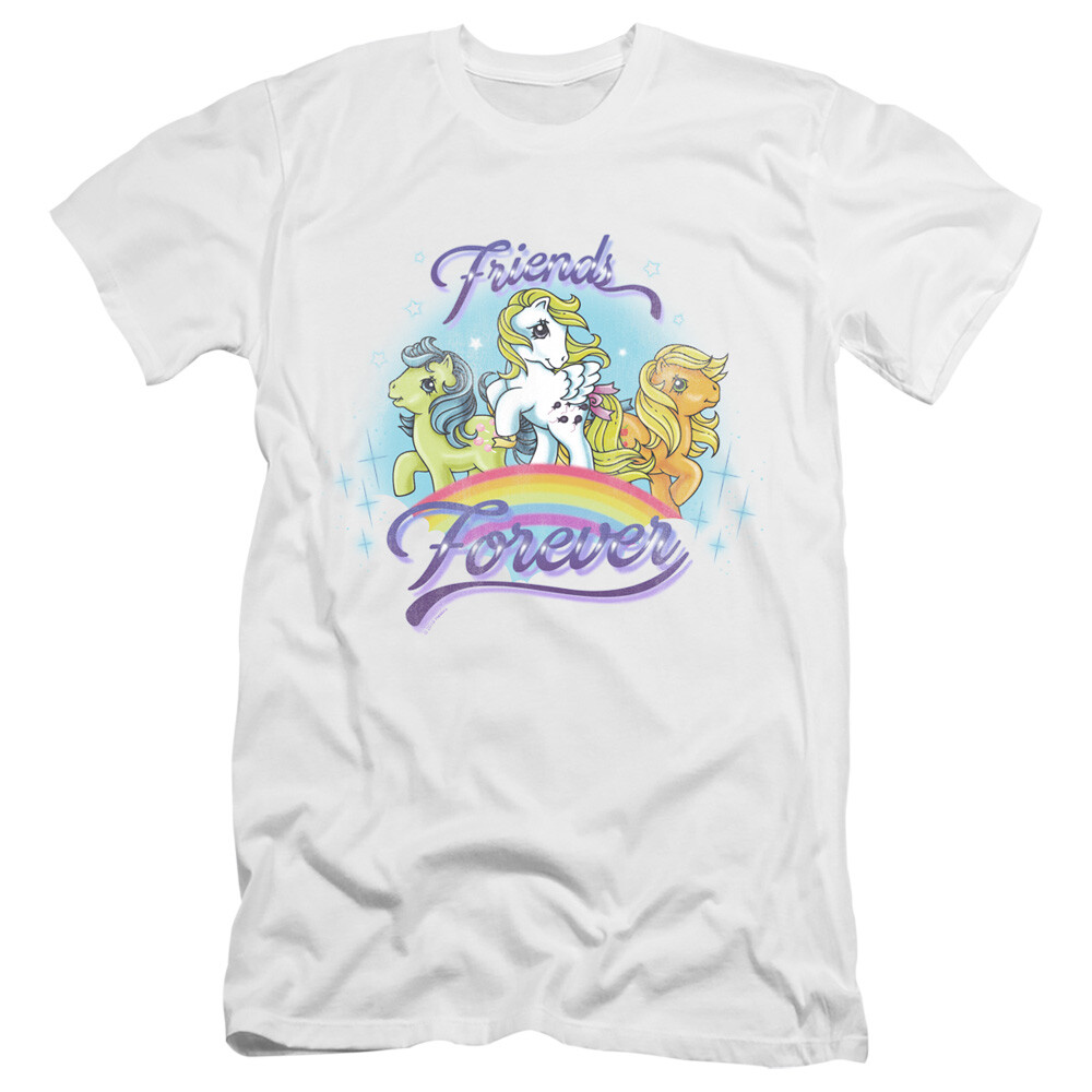 T shirt My Little Pony slim fit Friends Forever maglietta bianca