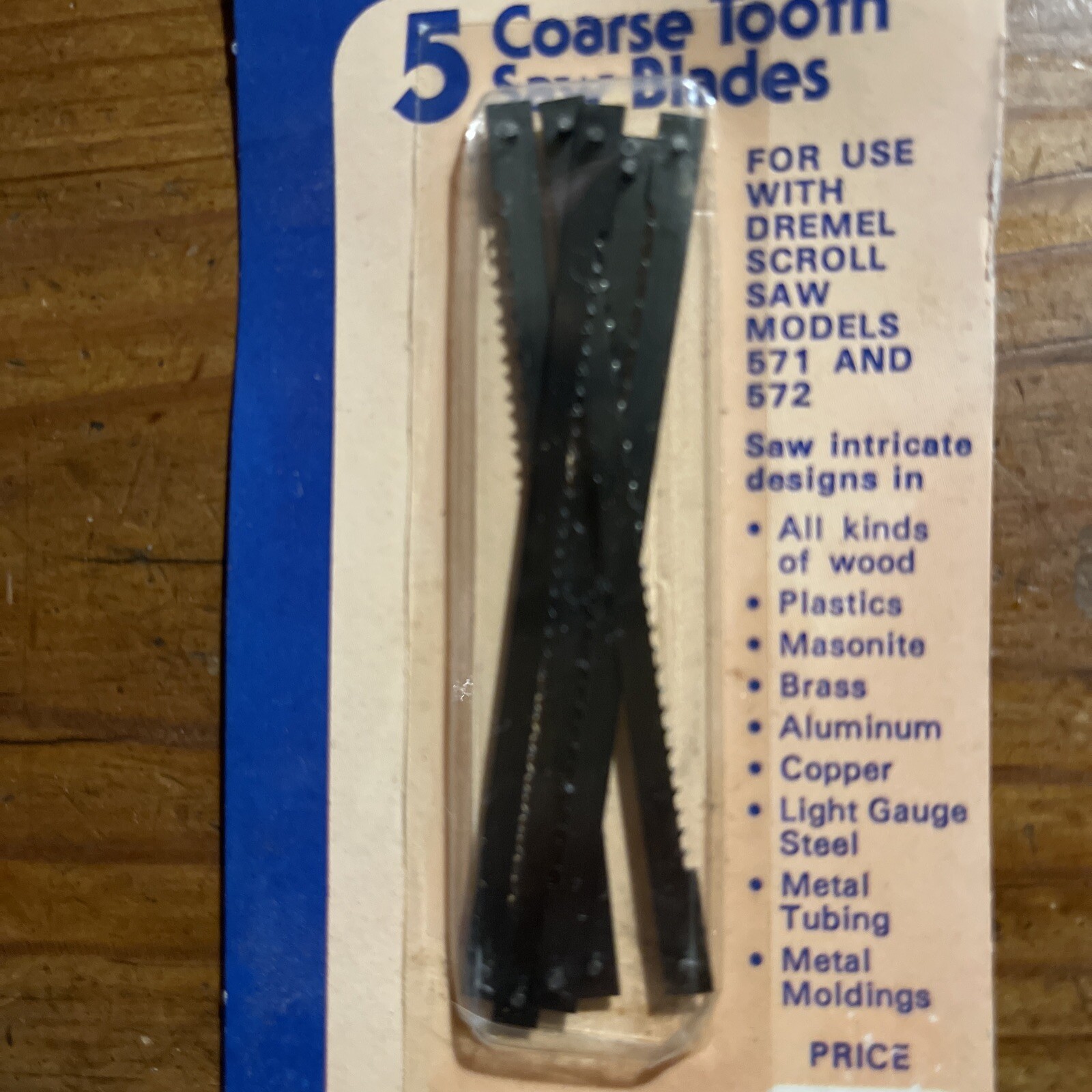 Lot Of 3 Packages Pack of 5 Dremel Coarse Tooth Saw Blades. No. 8030