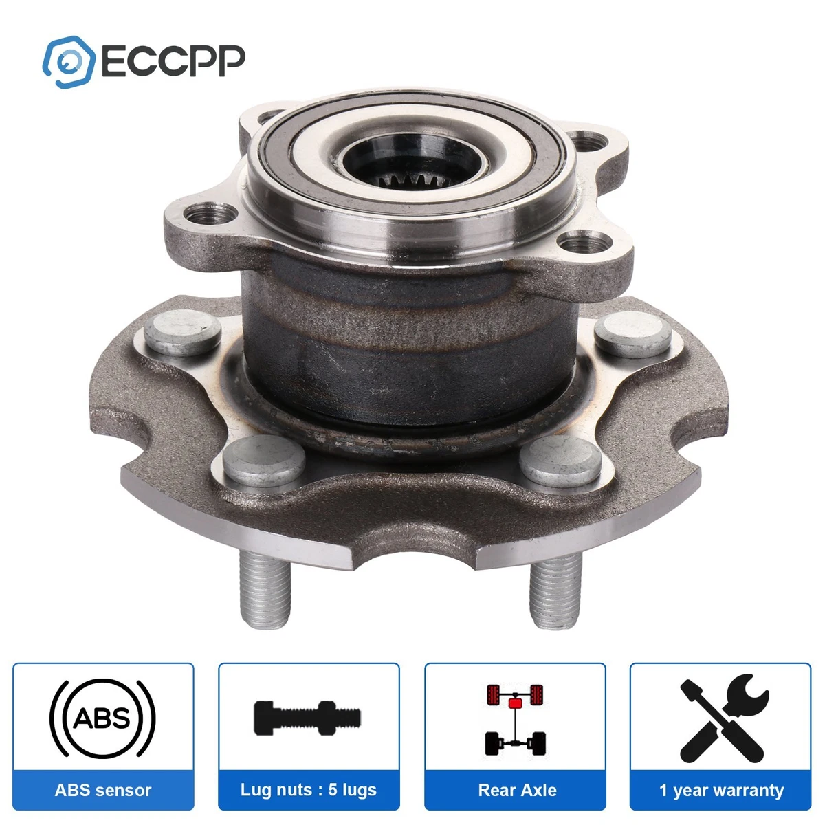 1P Wheel Hub Bearing Rear AWD For Toyota RAV4 2006-2017 2018 Lexus