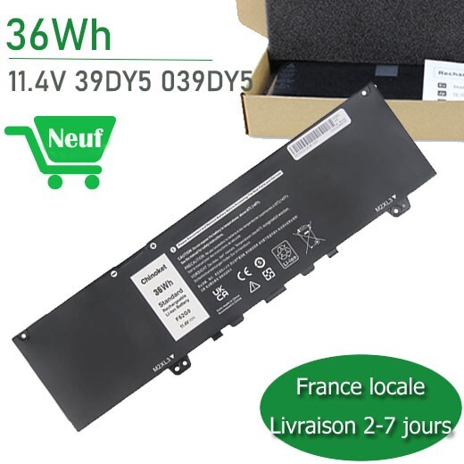 Batterie F62G0 pour Dell P83G P87G P91G : travaillez partout en toute liberté