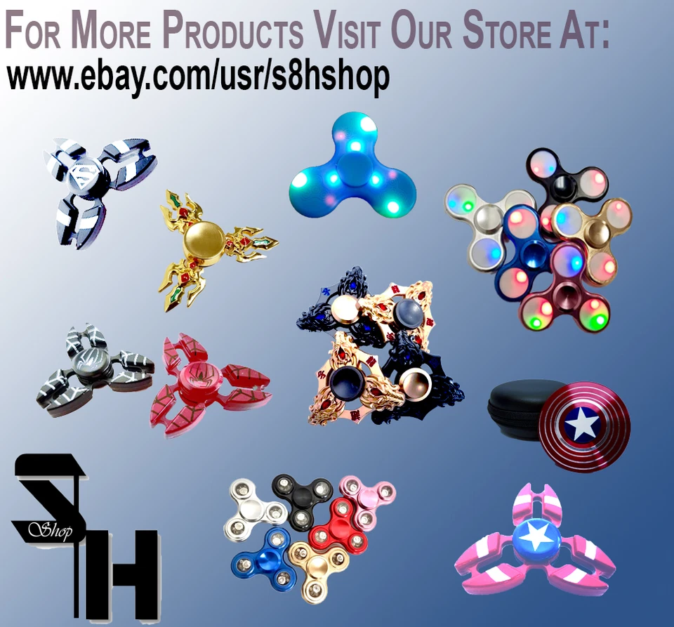 Superman Aleación de Zinc Tri-Spinner Juguete Inquieto Juguete Giratorio Manual para Autismo Foto 3 de 4