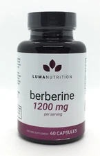 AUTHENTIC Berberine Supplement 1200 mg per Serving Berberine HCI LUMA NUTRITION