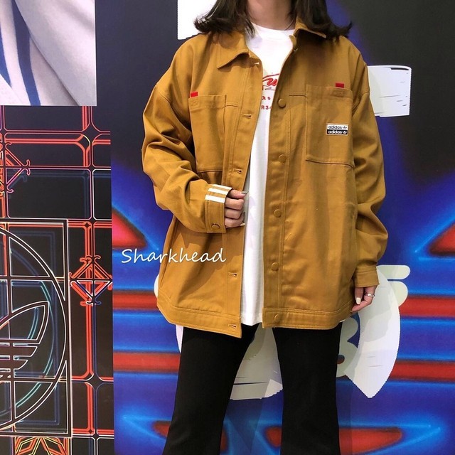 Adidas Originals Ladies Cord Jacket Oversize Jeans Shirt