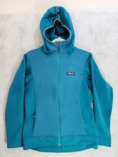 Patagonia Women's M Polartec Hooded Teal Sweatshirt