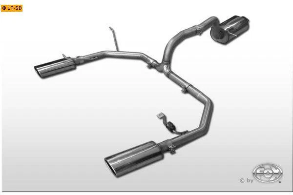 Impianto completo Fox dal catalizzatore Mitsubishi Pajero 4 V80 3.2l D dall'anno 06 - destro sinistro - Immagine 2 di 4