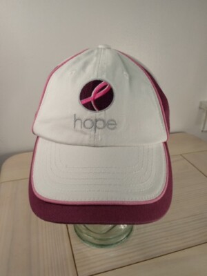 Wilson Pink Ribbon Hope Cap Hat Women Adjustable White 100  display picture 2