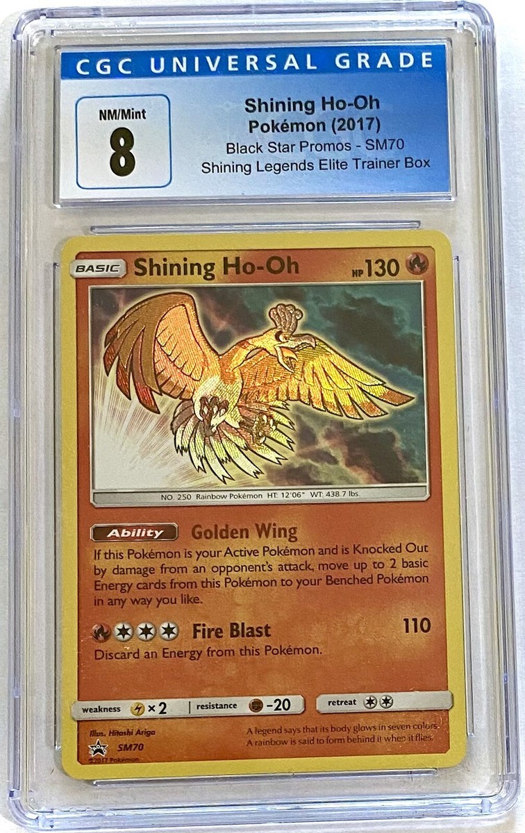 CGC 8 NM/Mint Pokémon TCG Shining Ho-Oh SM 2017 Black Star Promo