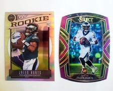 JALEN HURTS 2020 Select Club Level Purple Die-Cut & Chronicles Legacy Rookie RC