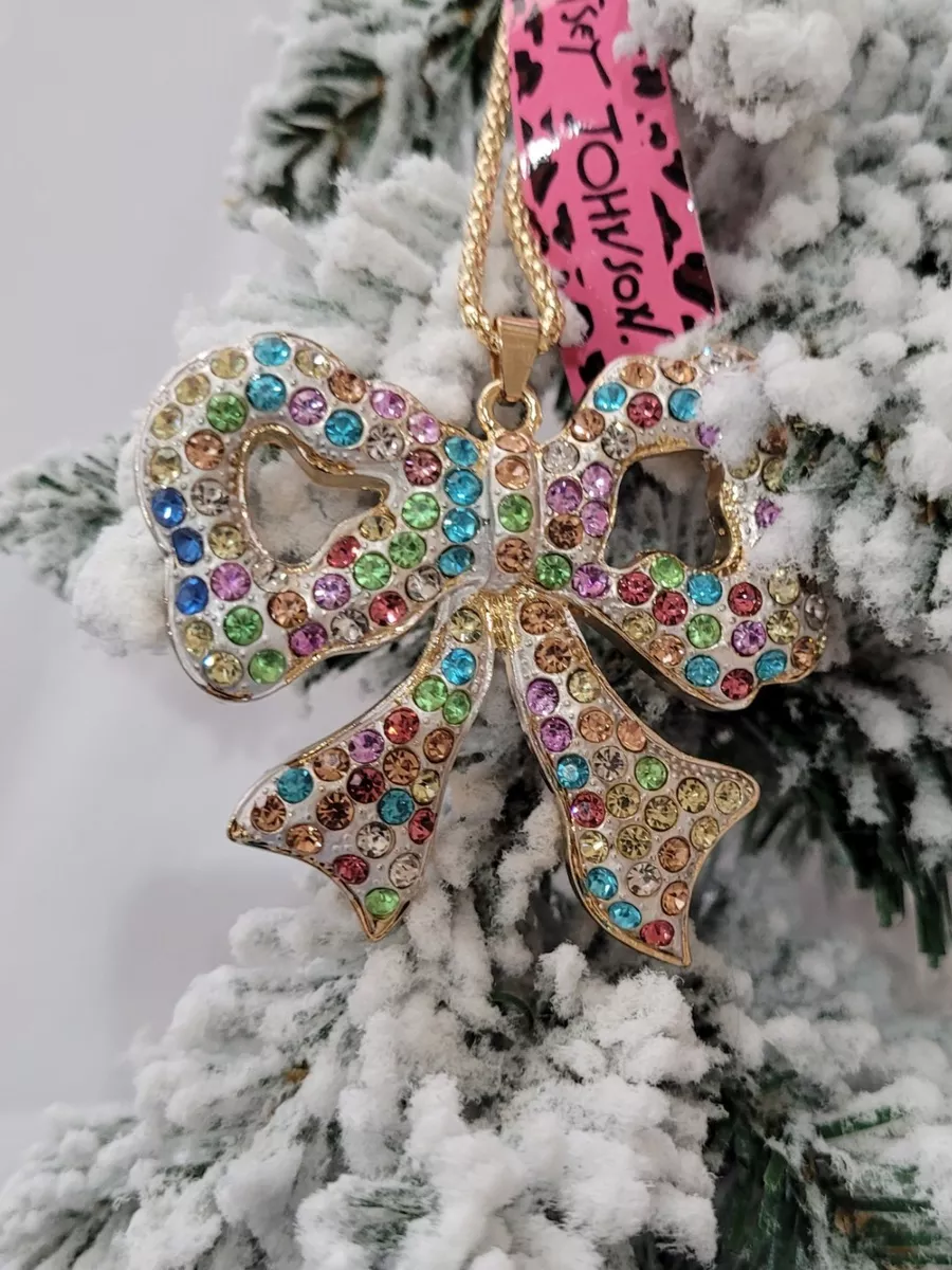 Betsey johnson bow tie best sale necklace