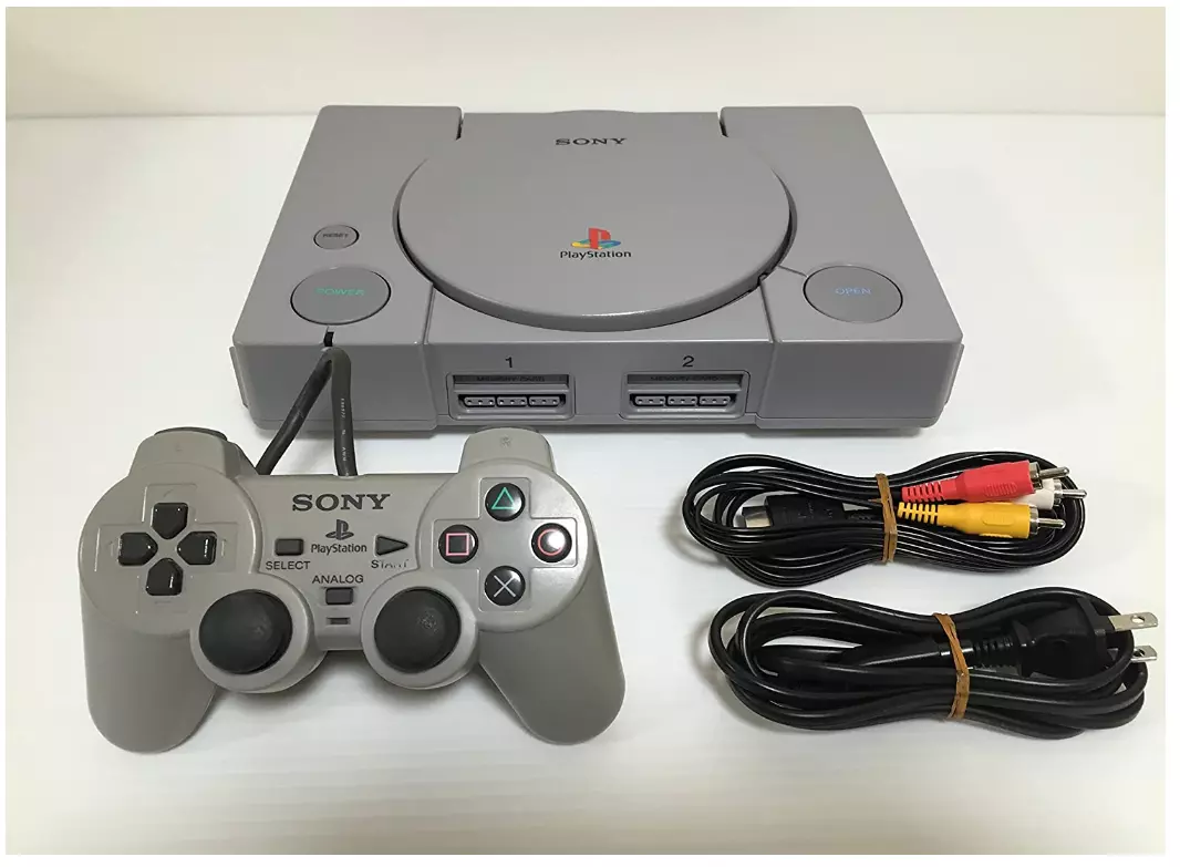 Sony PlayStation 1 PS1 Gray Game Console Full Set Japanese Version Fast  Shipping