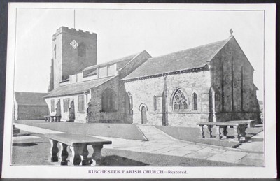 Ribchester Parish Church, Restored, Lancashire - 1138 | eBay